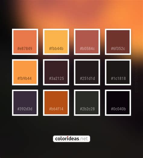 Burnt Sienna Color Palette