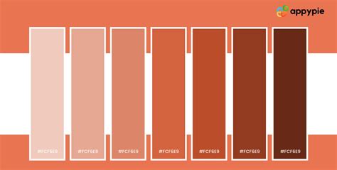 Burnt Sienna Color Palette