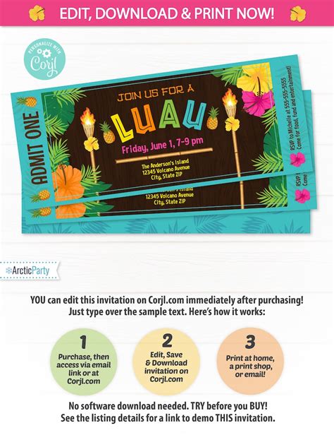 Buy Luau Tickets Online