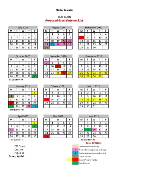 CCU Academic Calendar Image 1