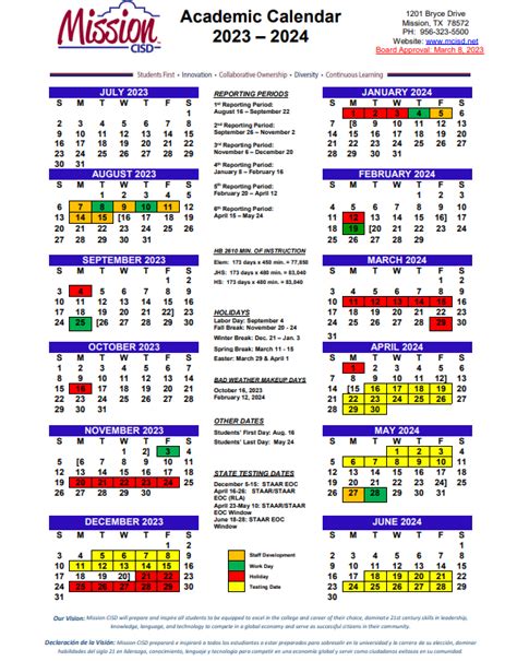 CISD School Calendar and Parental Involvement