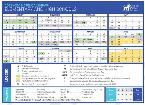 CPS Calendar 2025 Dates