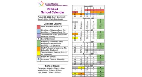 CRCSD Holiday Schedules