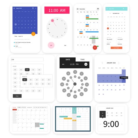 Description of Calendar Features