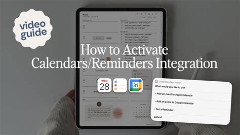 Calendar Integration and Reminders