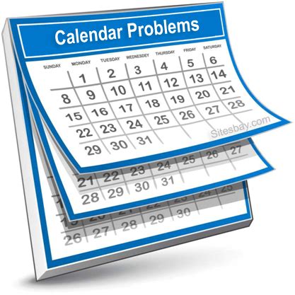 Common Calendar Issues