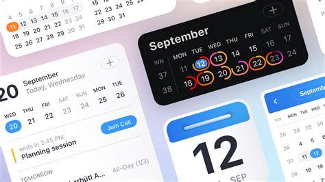 Calendar Widget Best Practices