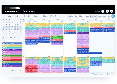 Calendar for Team Management