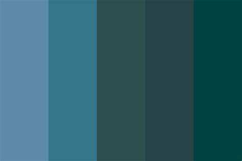 Calm green and blue color palette