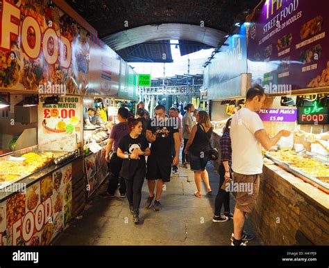 Camden Market food stalls