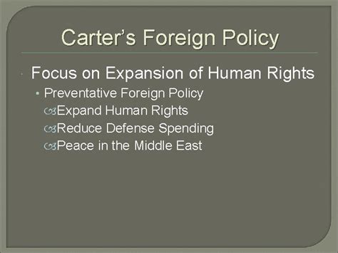 Carter Foreign Policy