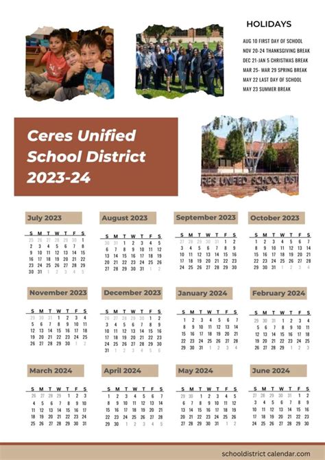 Ceres Unified School District Calendar Benefits