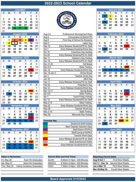 Chandler Schools Calendar Image 1