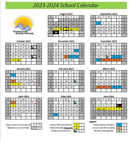 Chatham County Schools NC Calendar Holidays