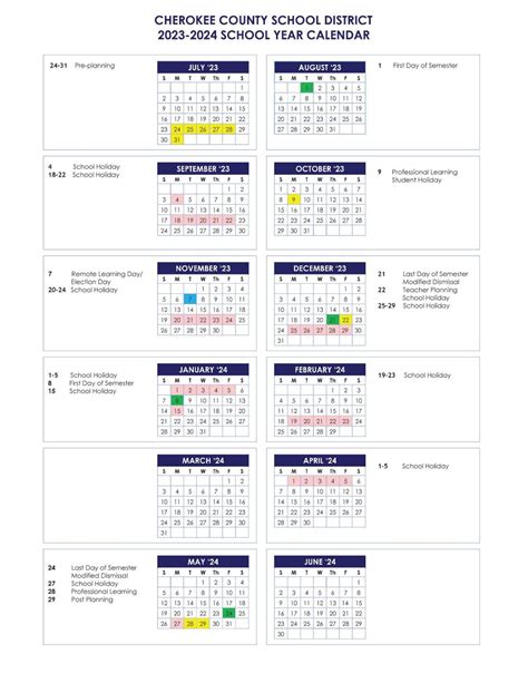 Cherokee County Schools GA Calendar and Technology