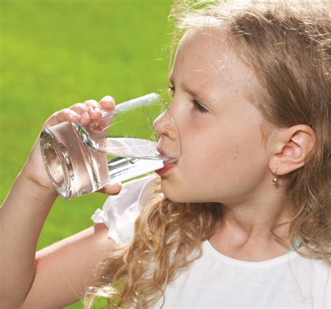 Child drinking water