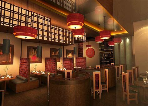 Cozy Chinese Restaurant Interior