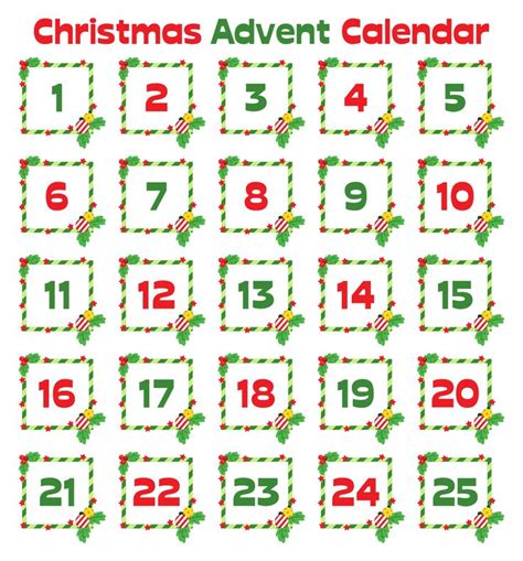 Christmas Calendar Image 1