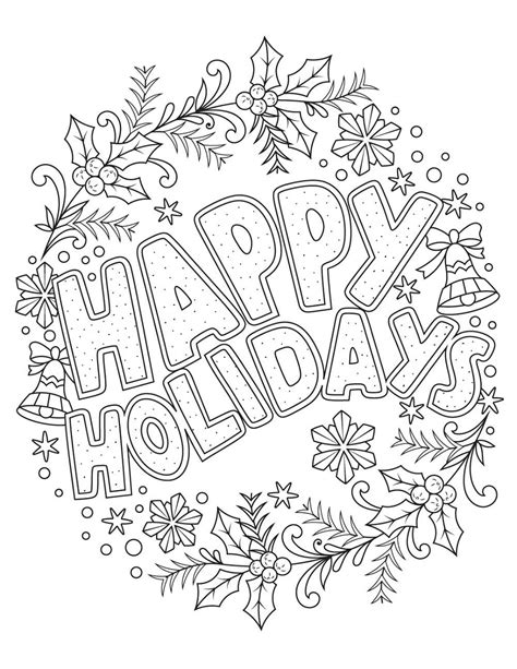 Christmas Coloring Pages with Quotes