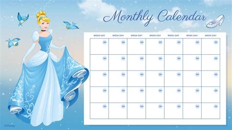 Cinderella Calendar Image