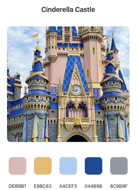 Cinderella Castle Color Palette Inspiration