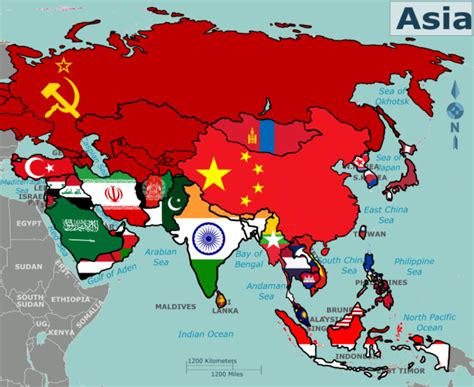 Cold War Asia Map