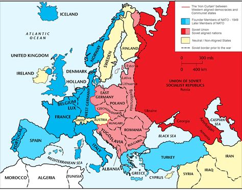 Cold War Europe Map