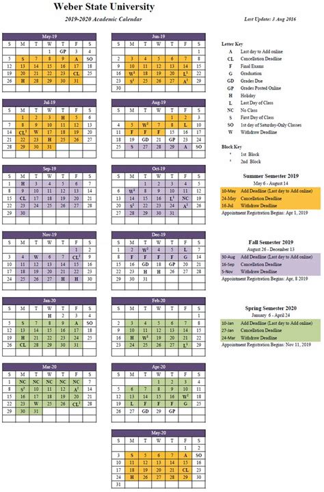 College Calendar