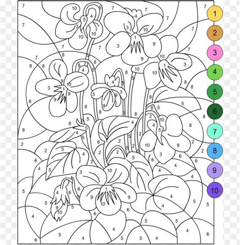 Color By Number Printables For Adults