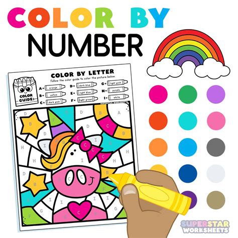 Color By Number Printables For Relaxation