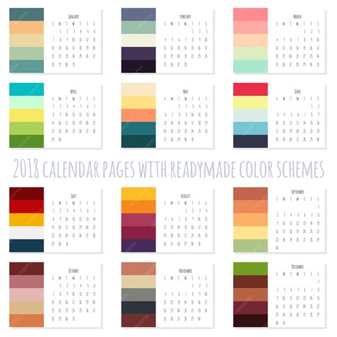 Color Palette Calendar Benefits