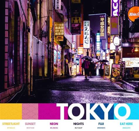 Color Palette Inspiration from Tokyo