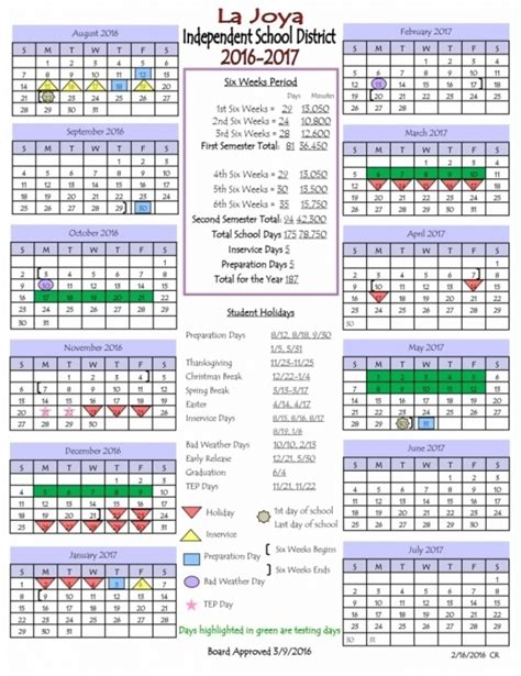 Comal ISD Calendar