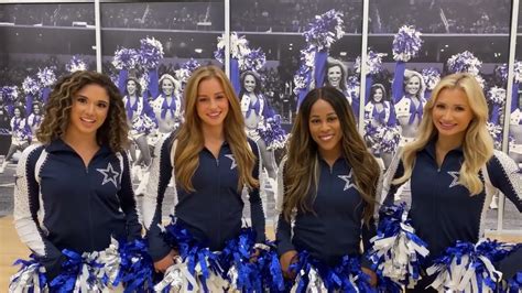 Cowboys Cheerleaders participating in a community event