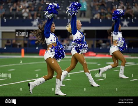 Cowboys Cheerleaders performing at a game