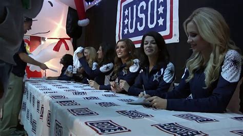 Cowboys Cheerleaders on a USO tour