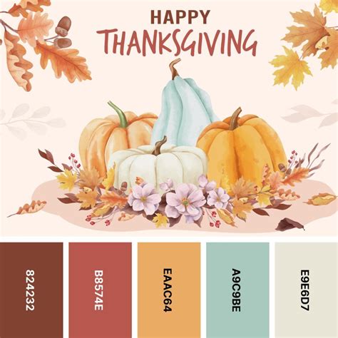 Cozy Thanksgiving Color Palette Ideas