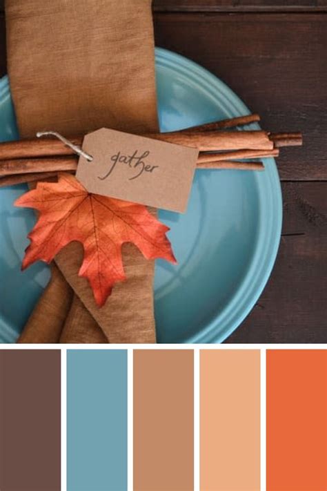 Cozy Thanksgiving Decor Color Palette