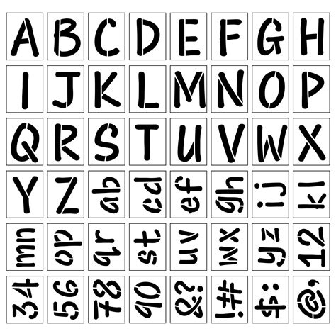 Description of Craft Letter Stencils