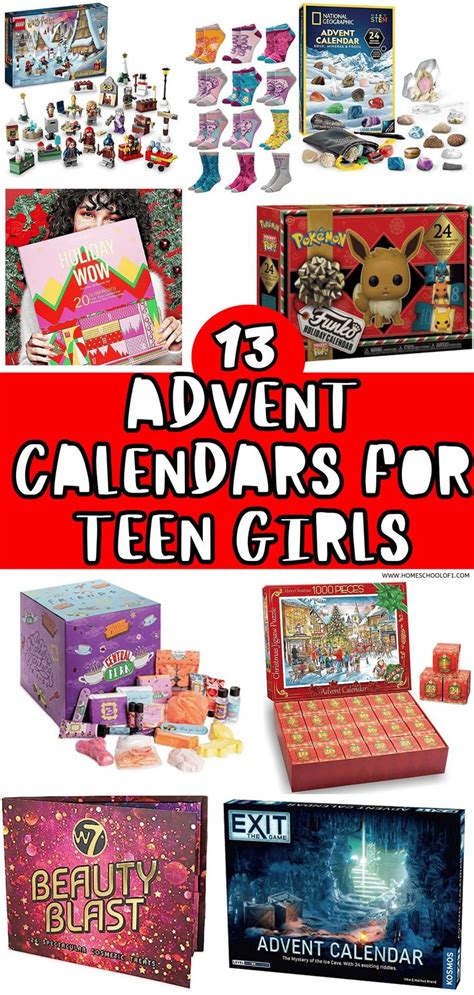 Create Teen Girl Advent Calendar Countdown