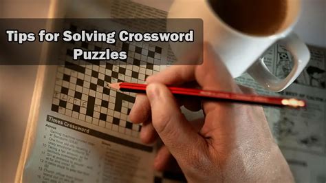 Tips for solving crossword puzzles