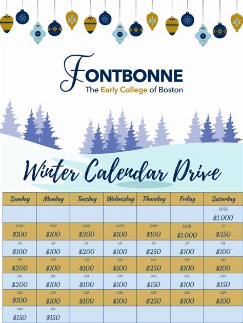 Customizing Fontbonne Calendar