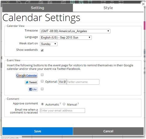 Customizing NKCSchools Calendar