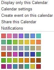 Customizing the Calendar