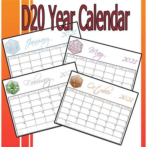 D20 Calendar Example 10