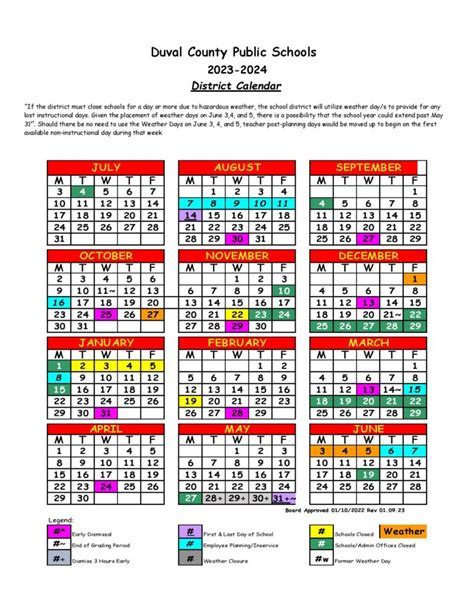 DCPS Calendar Overview