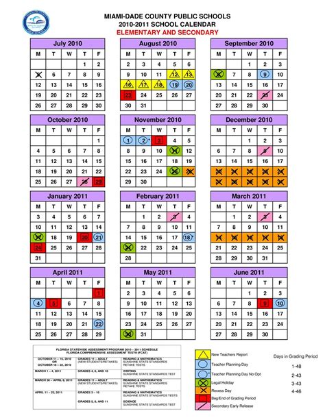 Dade Public Schools Calendar Image 3