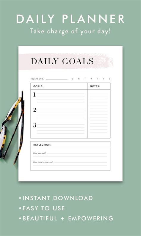 Daily Planner with Goals