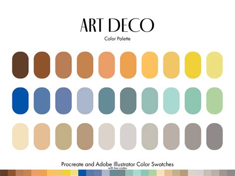 Dark Art Deco Color Palette