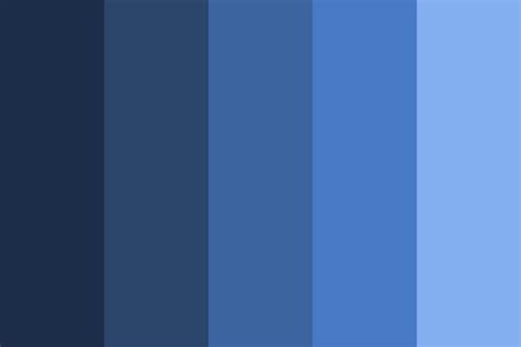 Dark Blue Color Palette with Earthy Tones